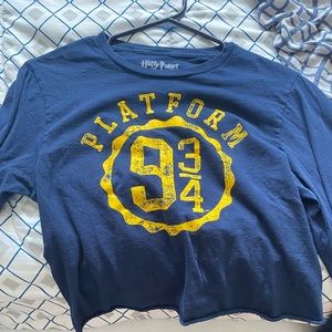 Harry Potter blue 9 3/4 shirt